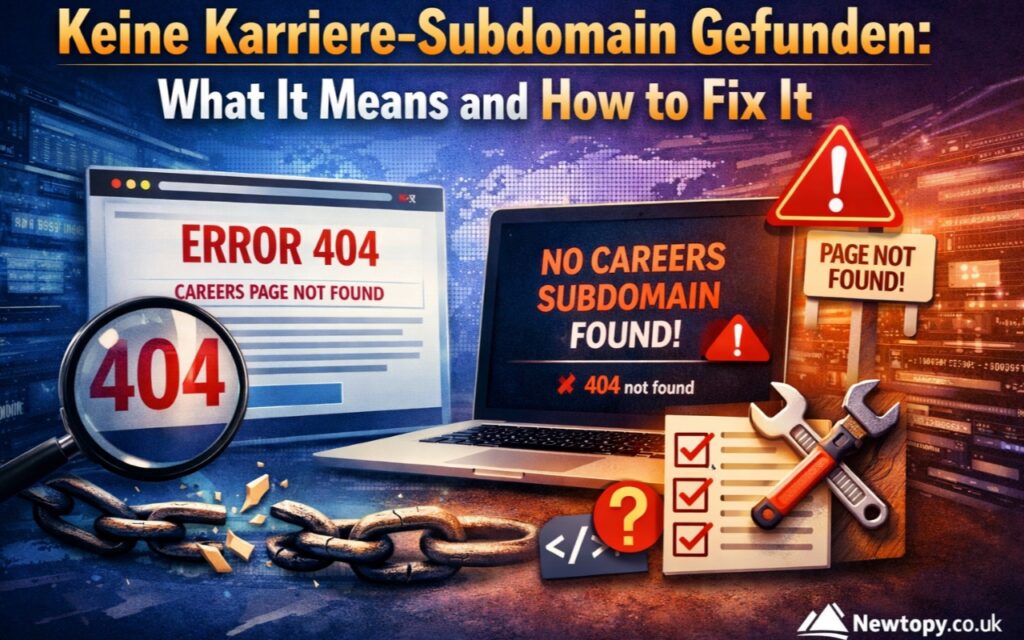 Keine Karriere-Subdomain Gefunden: What It Means and How to Fix It
